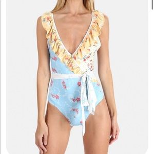 LoveShackFancy Multi Colored Jasper Bathing Suit